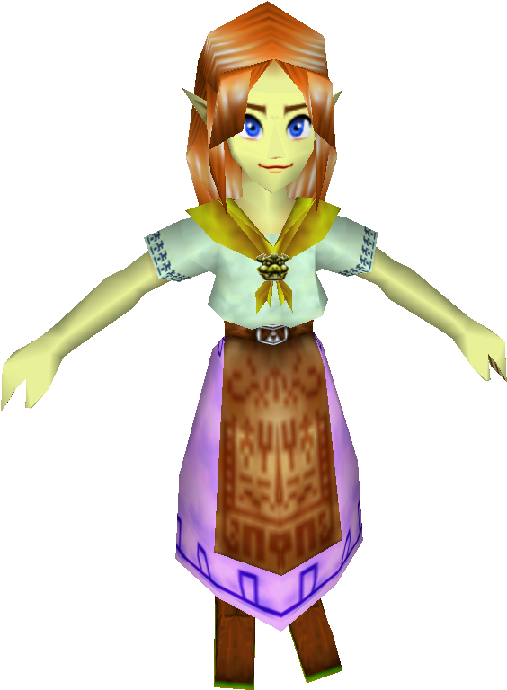 The Legend Of Zelda Clipart Clip Art - Legend Of Zelda Ocarina Of Time 3d Malon - Png Download (574x767), Png Download