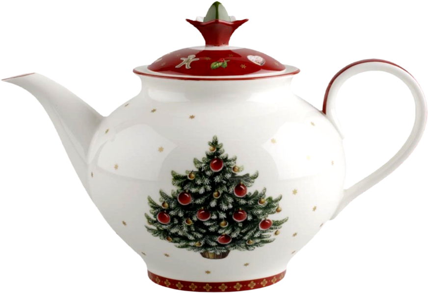 Tea Set Png Transparent Images - Villeroy Boch Christmas Teapot Clipart (894x894), Png Download