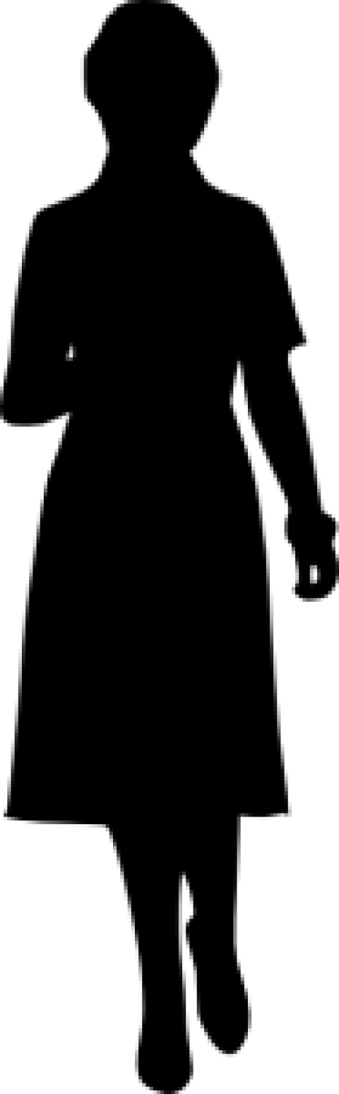 Free Png Woman Silhouette Png - Woman Silhouette Transparent Background Clipart (480x1549), Png Download