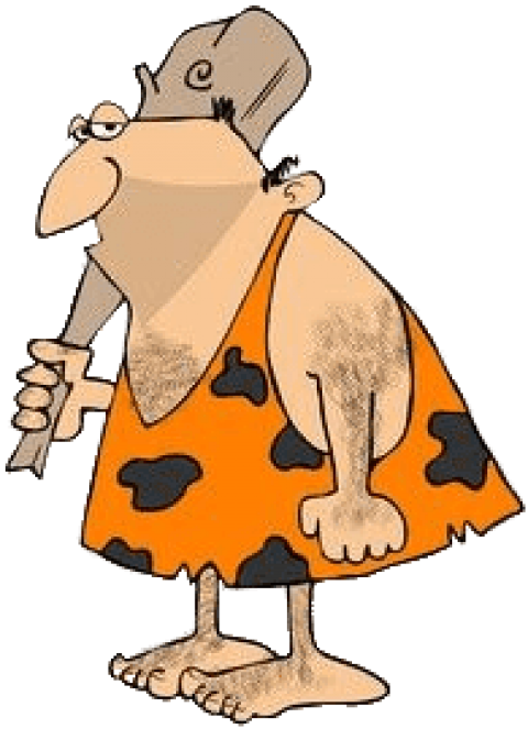 Free Png Download Caveman With Large Nose Png Images - Caveman Clipart (480x663), Png Download