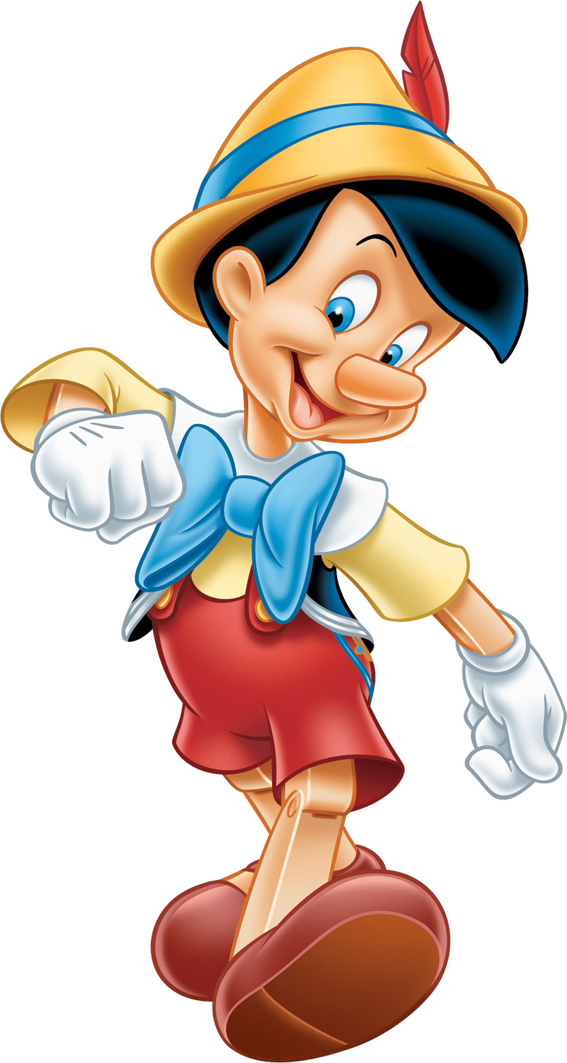 Pinocchio Walking - Personaggi Disney Clipart (2000x2190), Png Download
