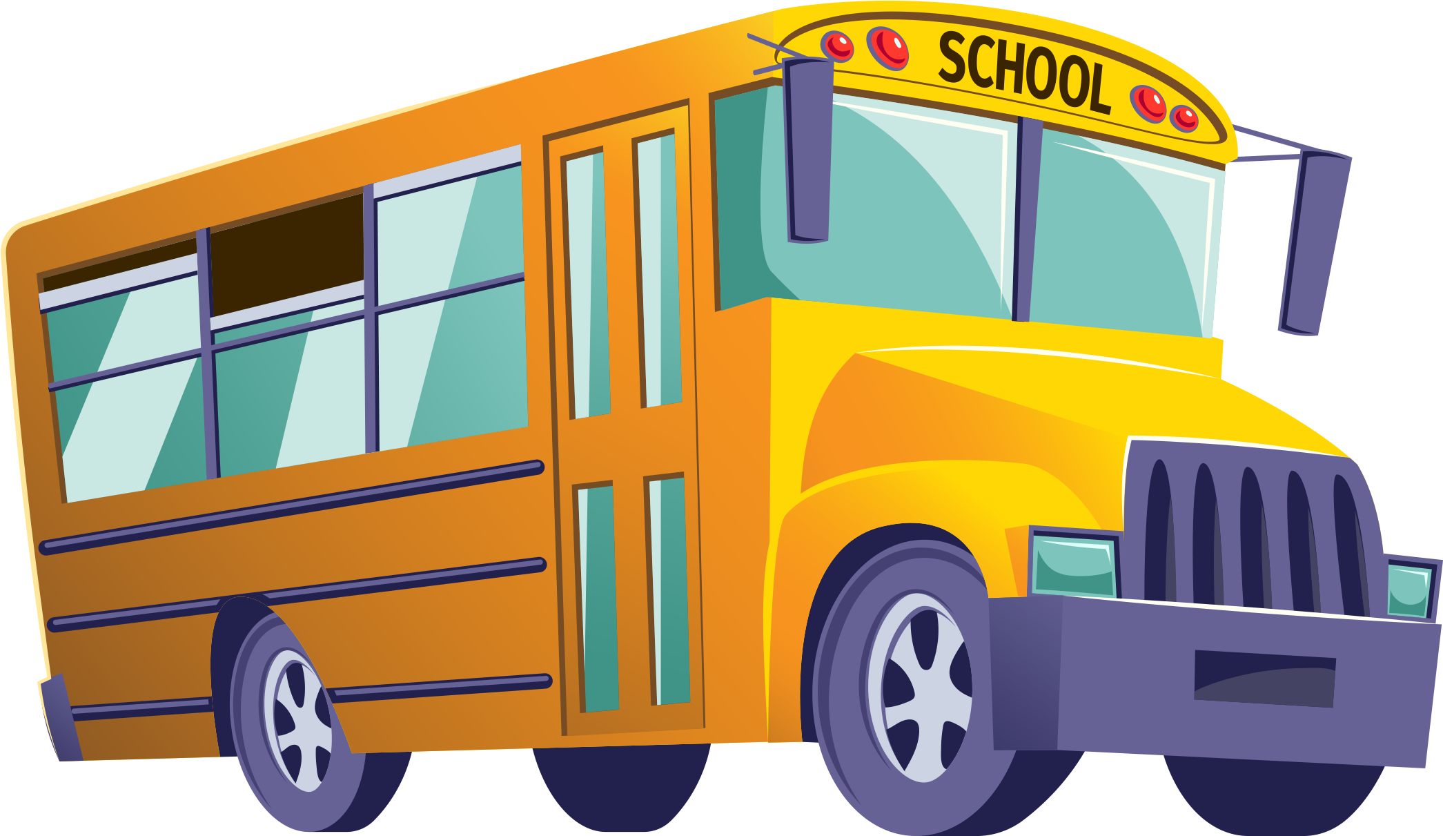 Download - School Bus Clipart (2300x2048), Png Download