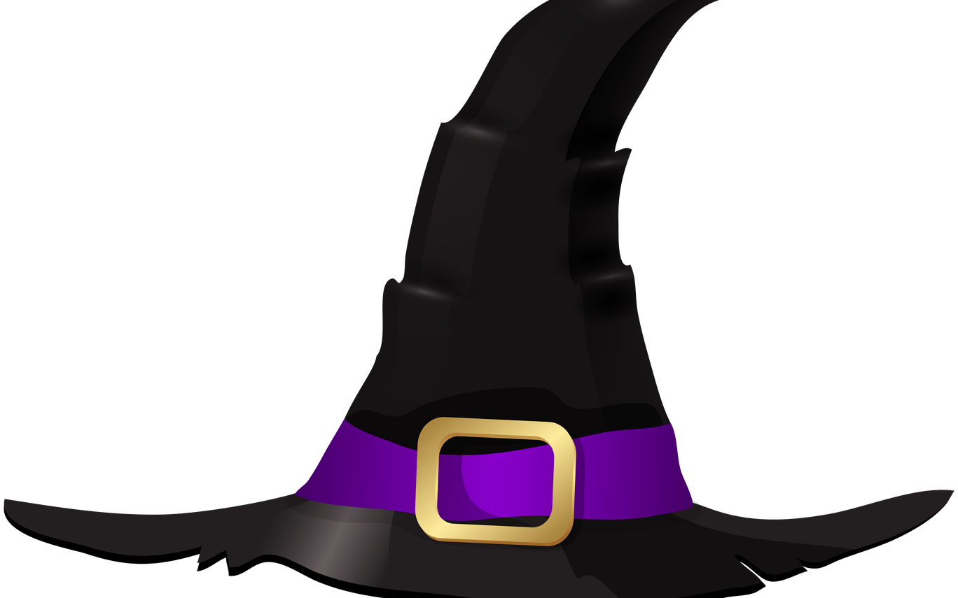 Halloween Witch Png - Transparent Witch Hat Png Clipart (1368x855), Png Download