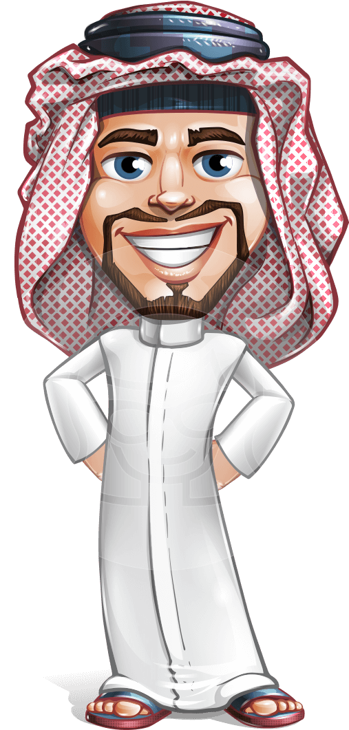 Faysal The Decisive - Arab Cartoon Png Clipart (691x1060), Png Download