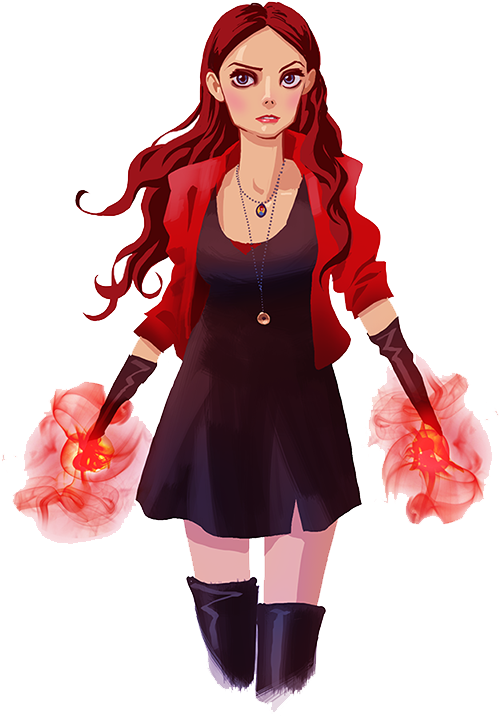 Scarlet Witch Png Hd - Scarlet Witch Civil War Fanart Clipart (531x800), Png Download