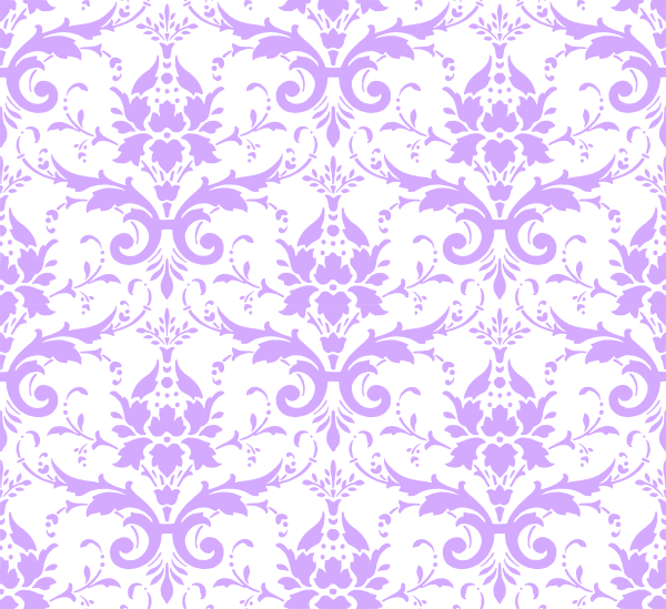 Small - Blue And Brown Damask Clipart (600x549), Png Download