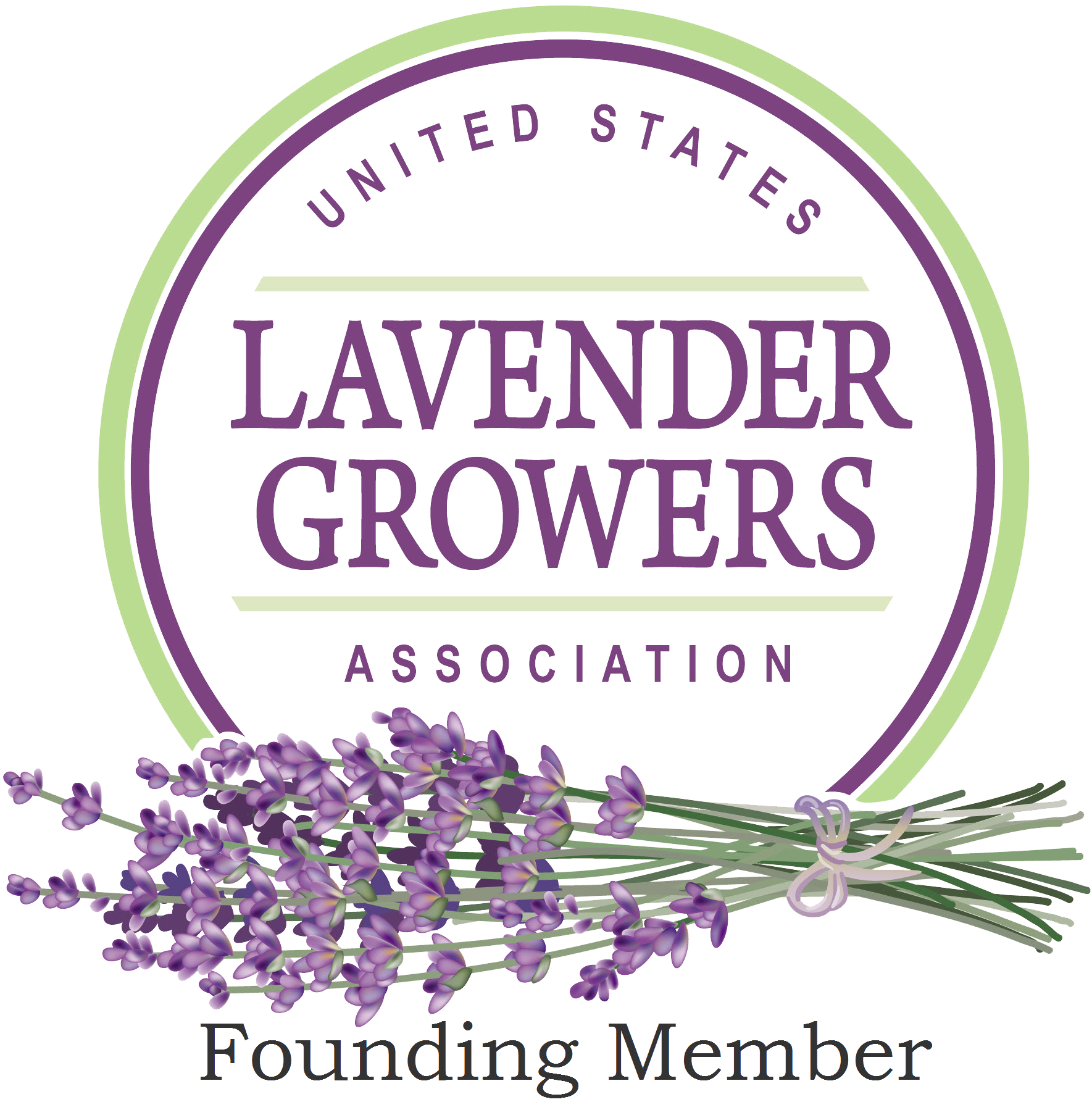 Us Lavender Growers Founding - Lavender Farm Logo Clipart (1840x1804), Png Download