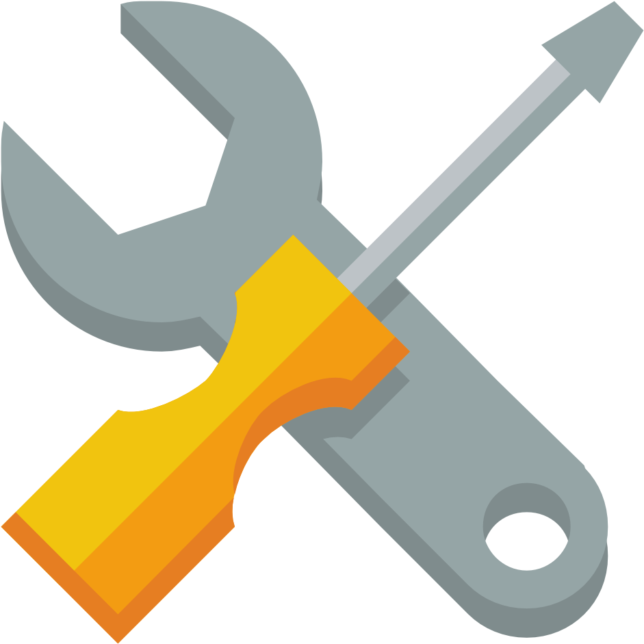 Free Icons Png - Wrench And Screwdriver Vector Clipart (1024x1024), Png Download