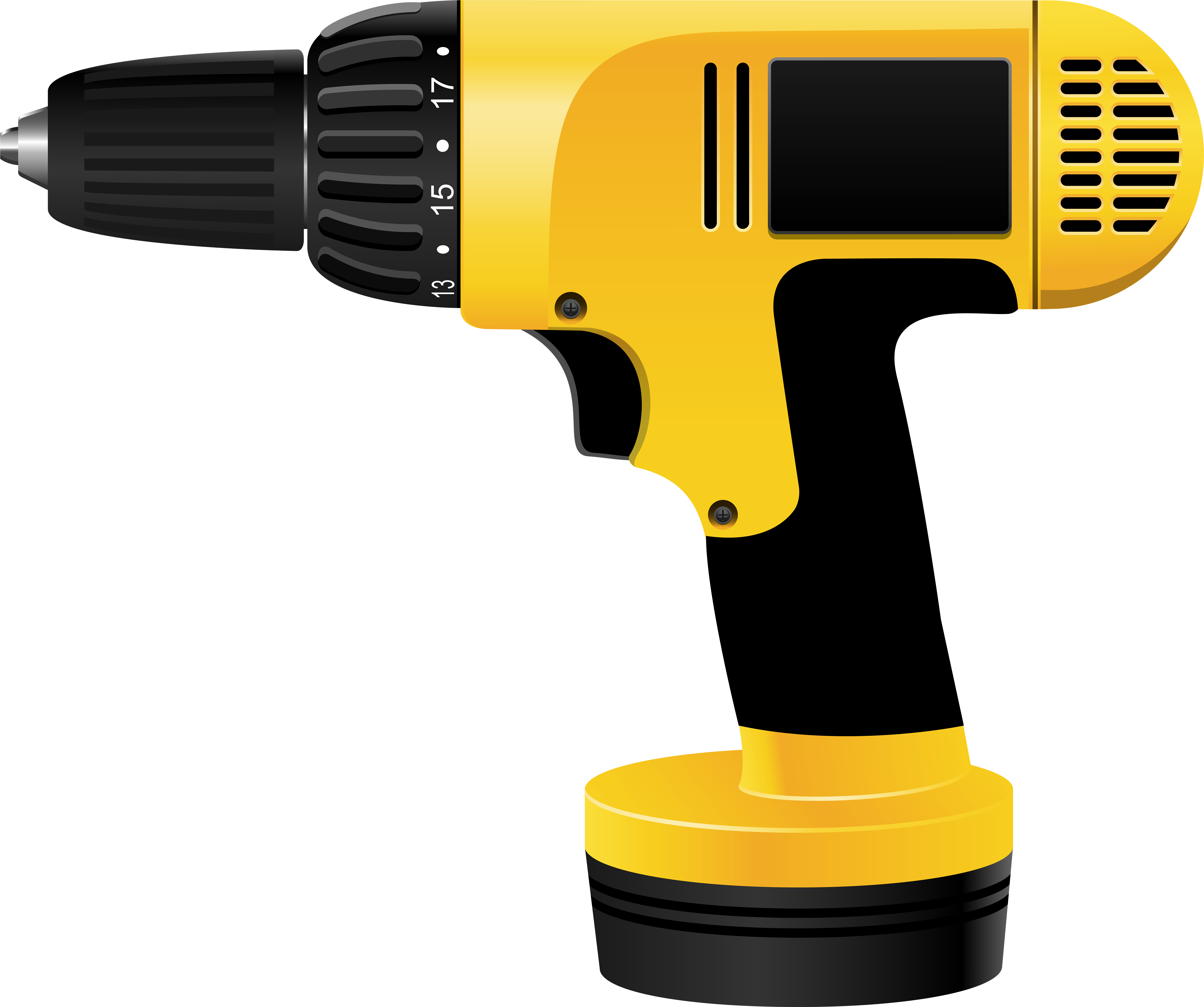Electric Screwdriver Png Clip Art Transparent Png (8000x6692), Png Download