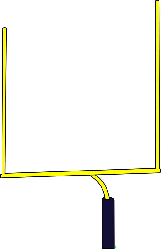 28 Collection Of American Football Goal Clipart - Field Goal Post Png Transparent Png (517x800), Png Download