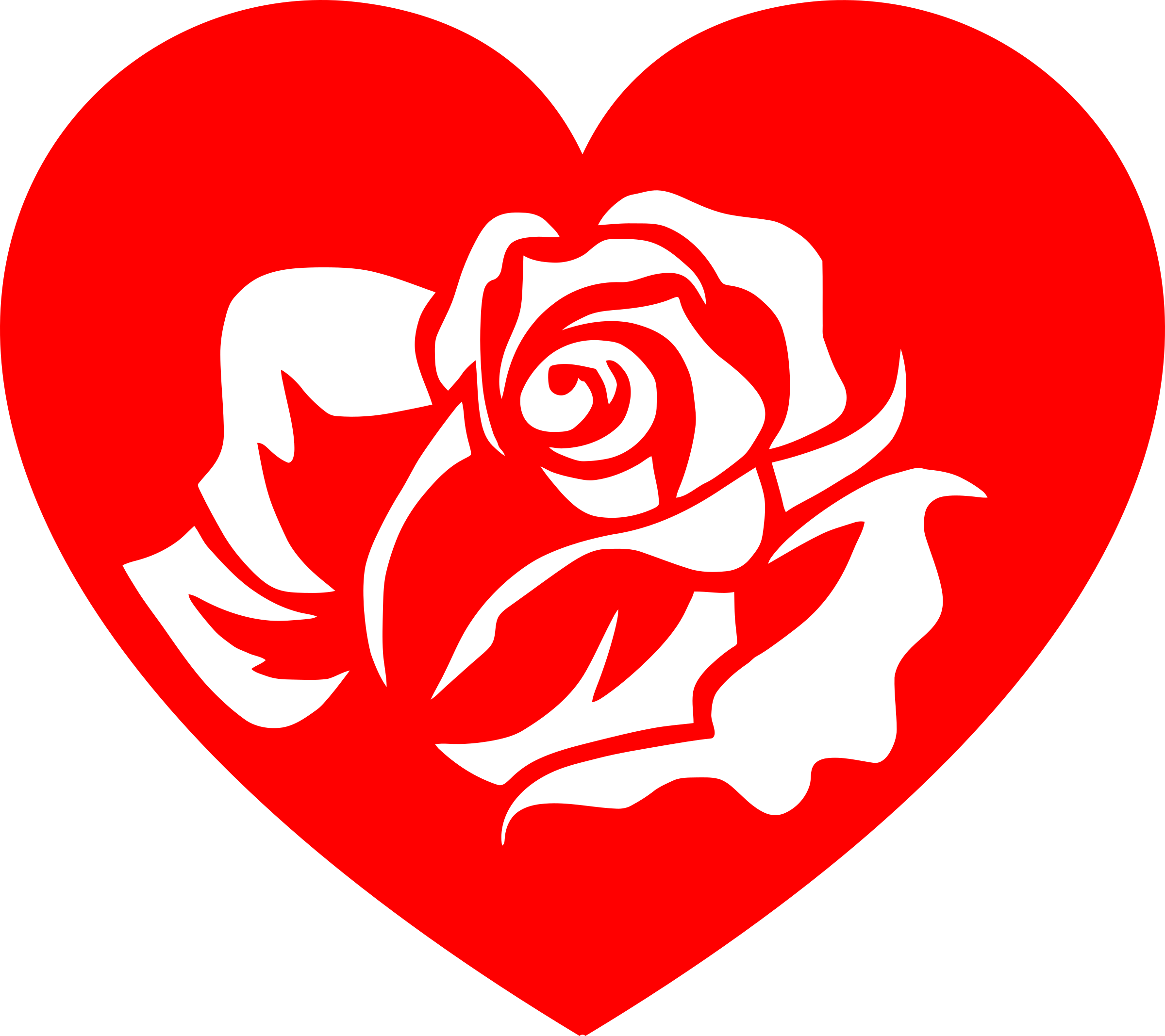 Rose Heart Clipart - Black And Gold Wallpaper Flower - Png Download (2400x2135), Png Download