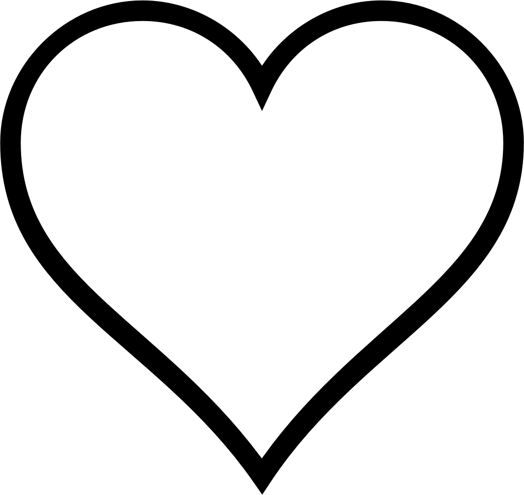 Heart Clipart Clipart Heart Outline - Imagenes De Un Corazon En Blanco Y Negro - Png Download (1018x962), Png Download