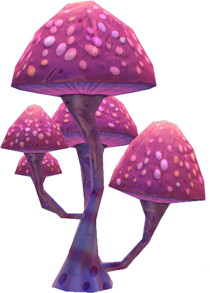 Pink Mushroom Flora - Pink Mushroom Png Clipart (1920x1080), Png Download