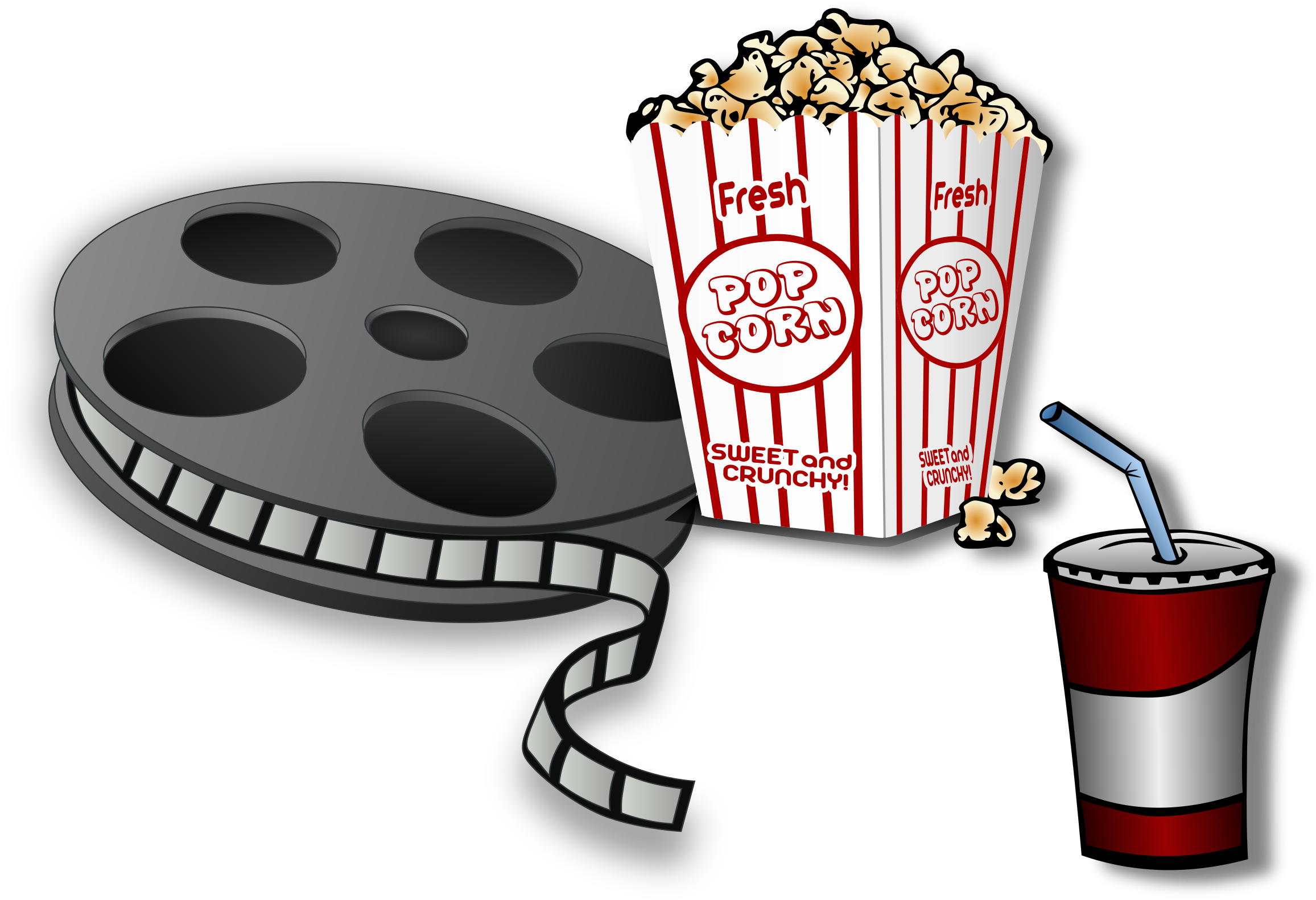 This Free Icons Png Design Of Movie Time Remix Clipart (2400x1775), Png Download