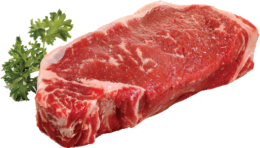 Raw Ny Strip Steak - Delmonico Steak Clipart (583x583), Png Download
