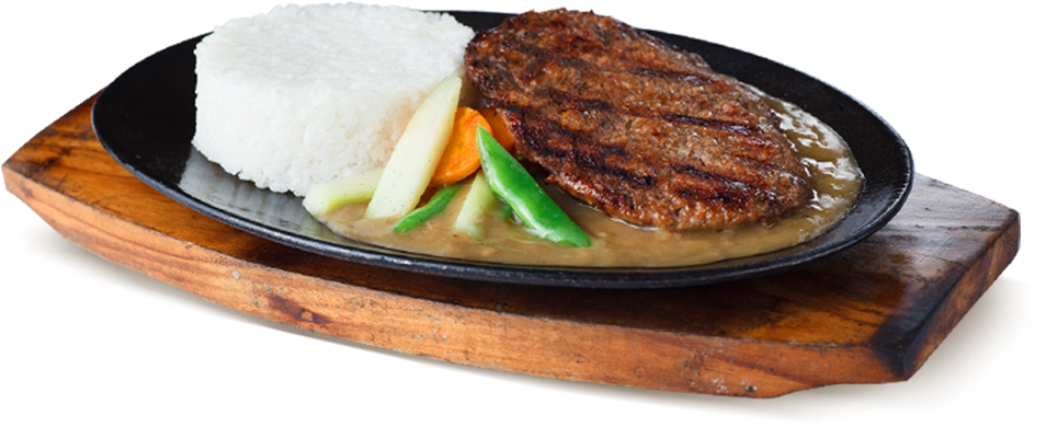 Best Of Cebu - Orange Brutus Burger Steak Clipart (1035x447), Png Download