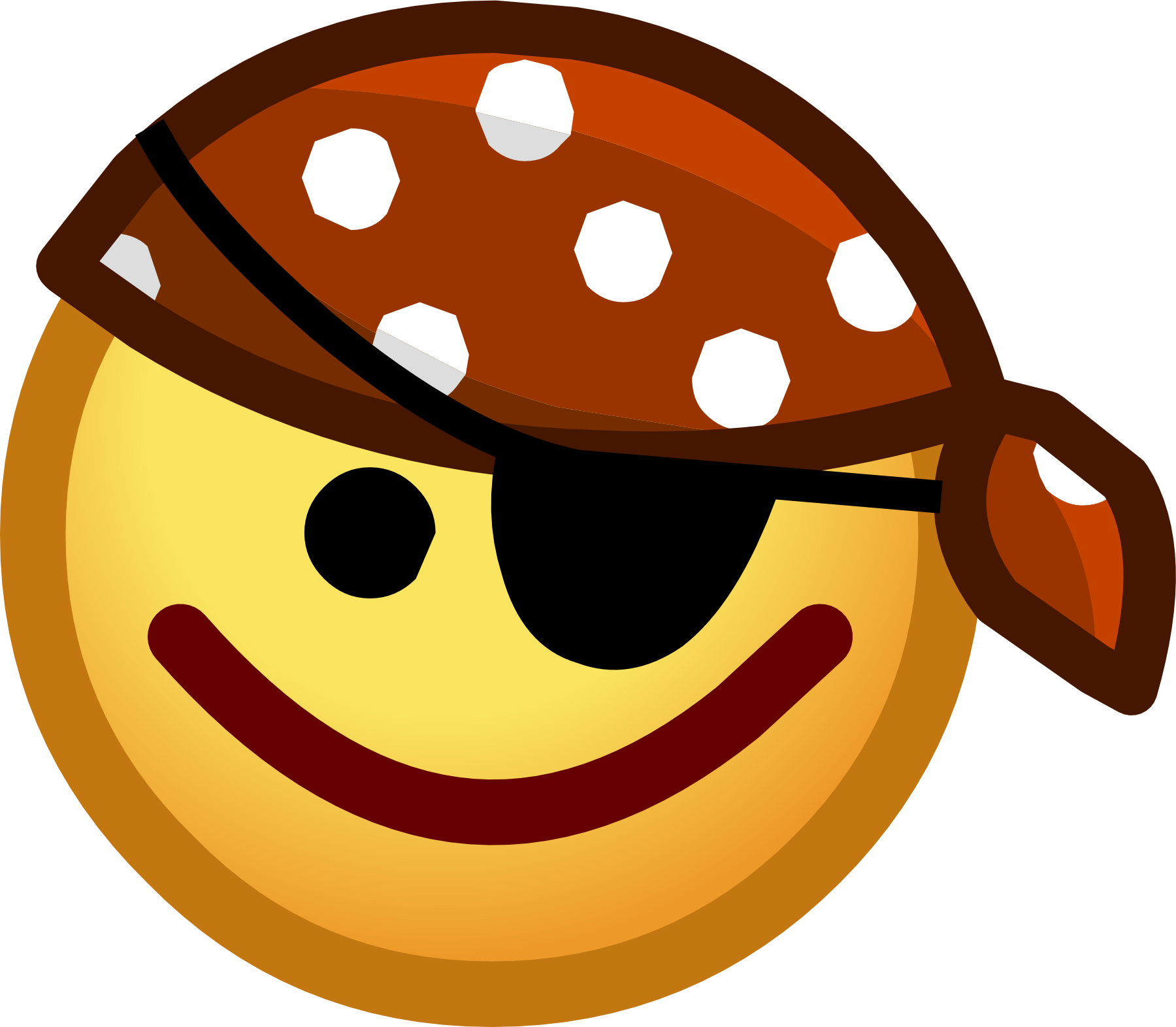 Pirate Face Png - Emoji Del Pirata Png Clipart - Large Size Png Image