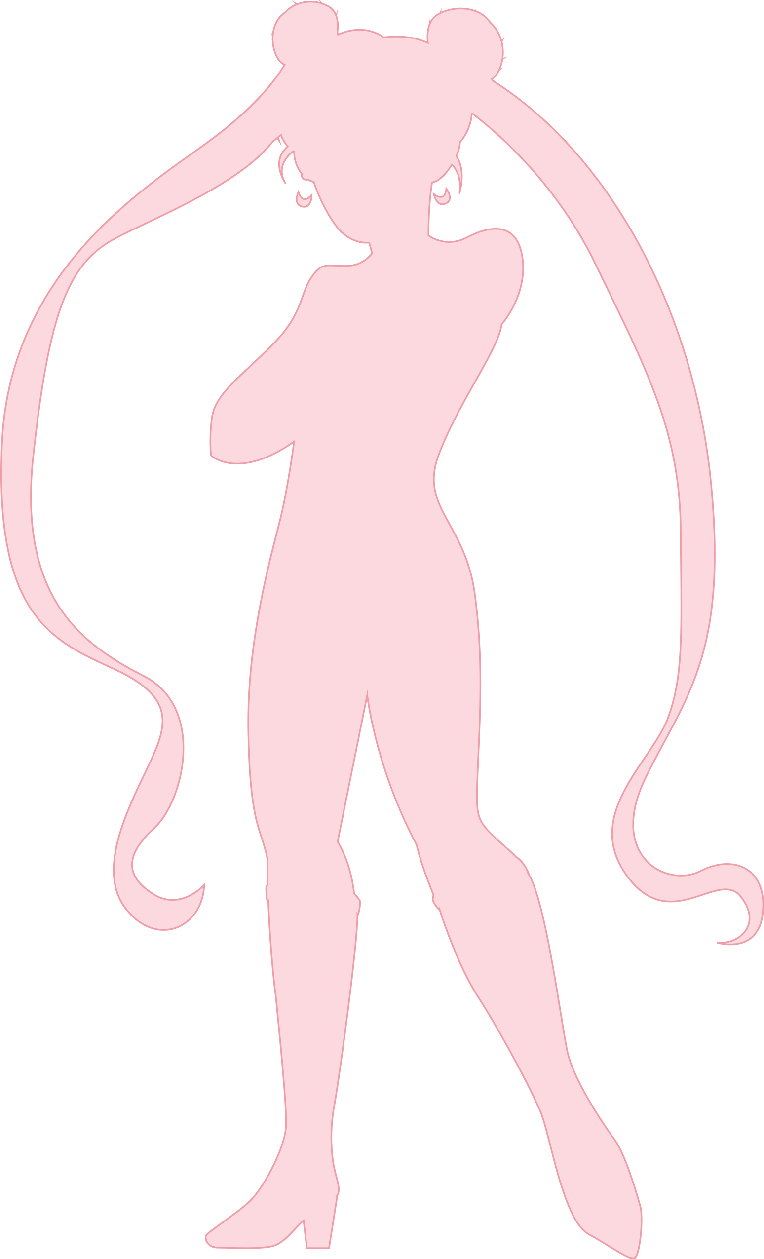 Sailor Moon © Naoko Takeuchi - Sailor Moon Shadow Png Clipart (1640x2550), Png Download