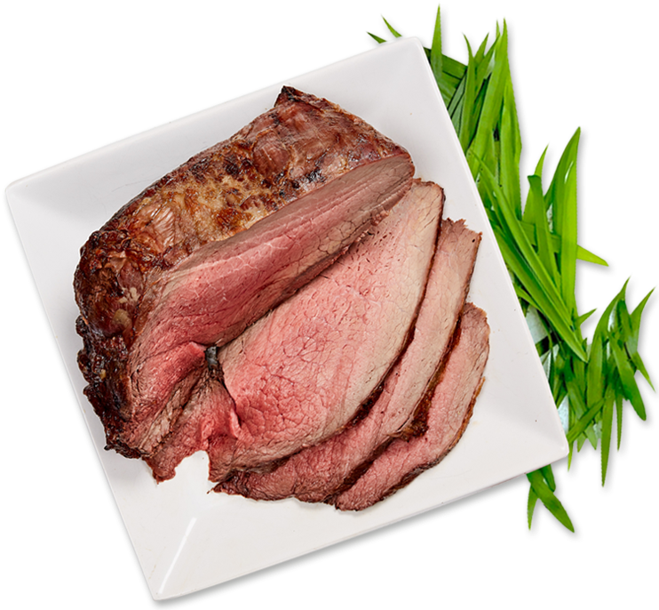 100% Grass Fed Beef - Roast Beef Clipart (750x685), Png Download