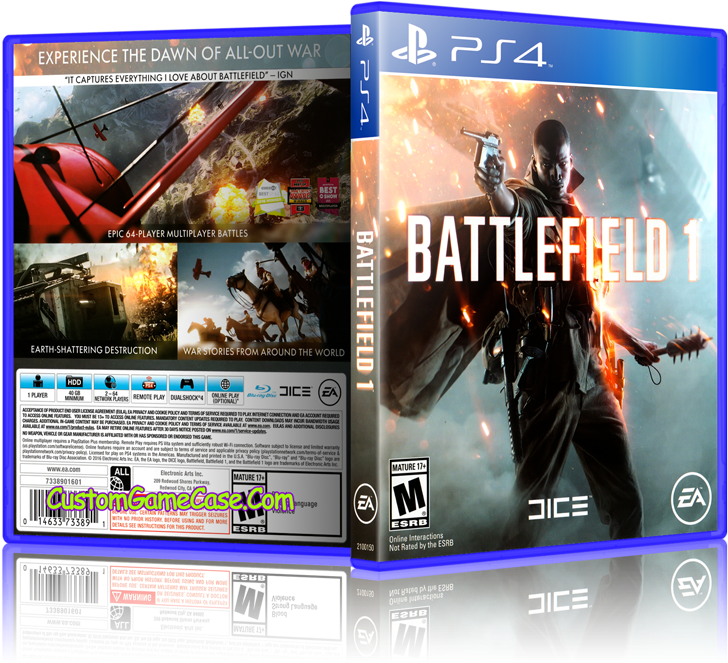 Sony Playstation 4 Ps4 - Battlefield 1 Clipart (800x685), Png Download