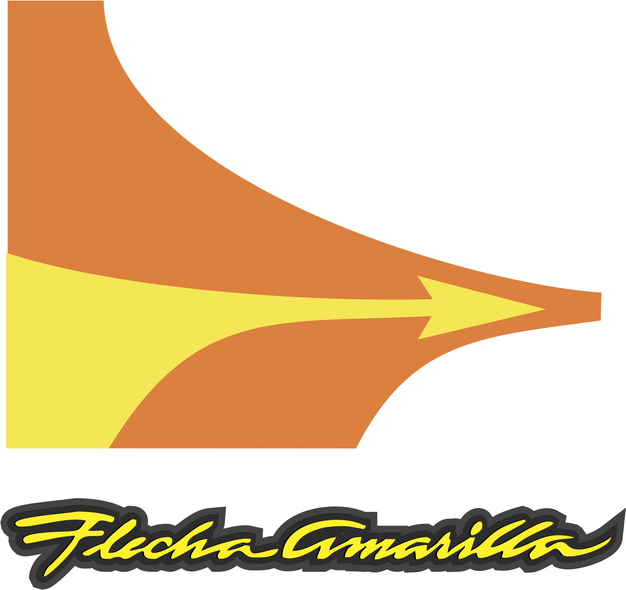Flecha Amarilla Logo Png Transparent - Flecha Amarilla Clipart (2400x2400), Png Download