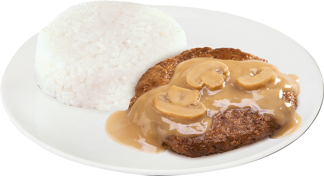 1-pc Burger Steak - 1 Pc Burger Steak Jollibee Clipart (1116x620), Png Download