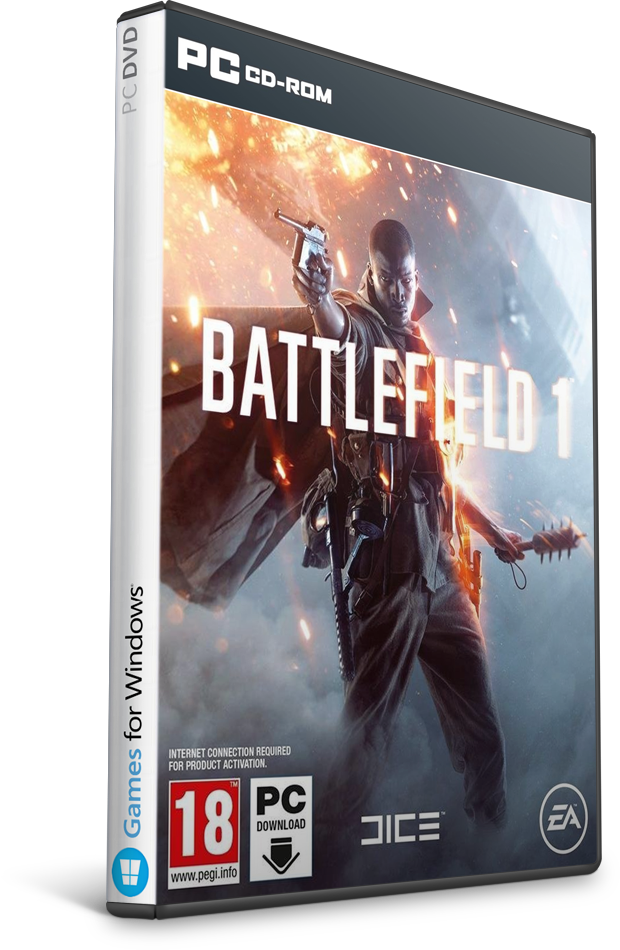 Battlefield 1-cpy - Battlefield 1 Pc Clipart (620x950), Png Download