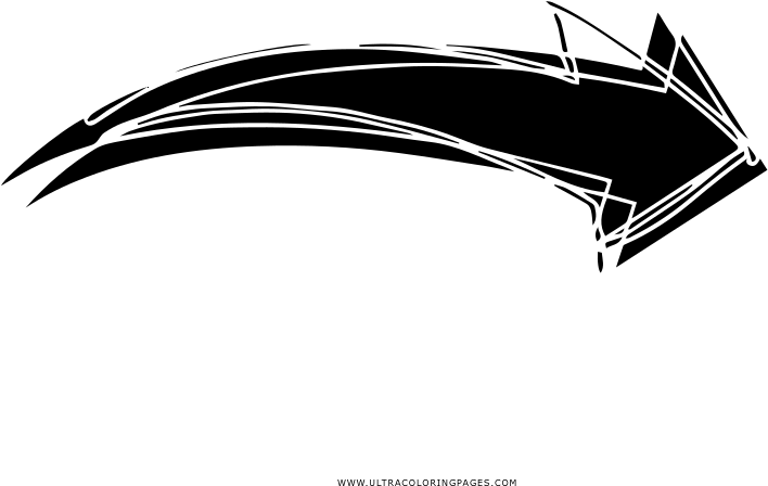 Flecha-derecha Página Para Colorear - Graphic Design Clipart (1000x647), Png Download