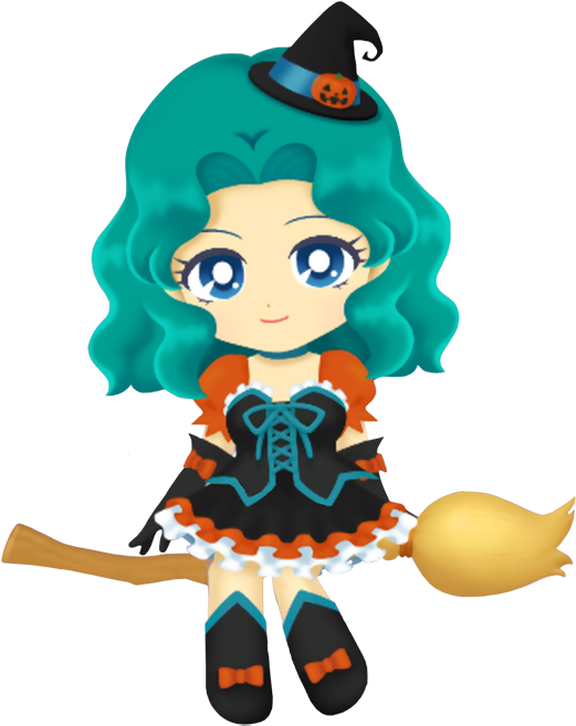 Neptune Sailordrops Witch - Sailor Moon Drops Sailor Neptune Clipart (540x671), Png Download