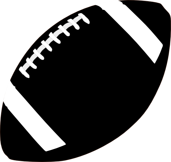 Football Laces Football Stitch Cliparts Png - Football Clipart Black Transparent Png (600x570), Png Download