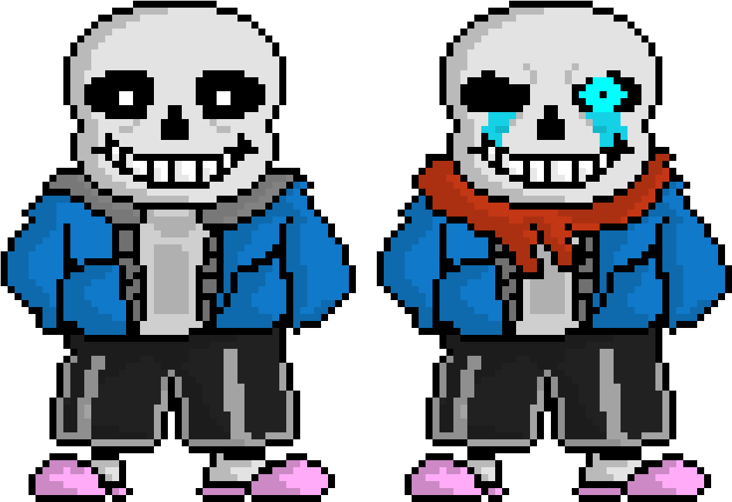 Undertale Sans Genocide Png - Pixel Art Undertale Clipart (1080x740), Png Download