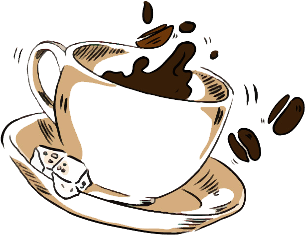 Coffee Cup Png Photo - Coffee Cup Png Vector Clipart (636x488), Png Download