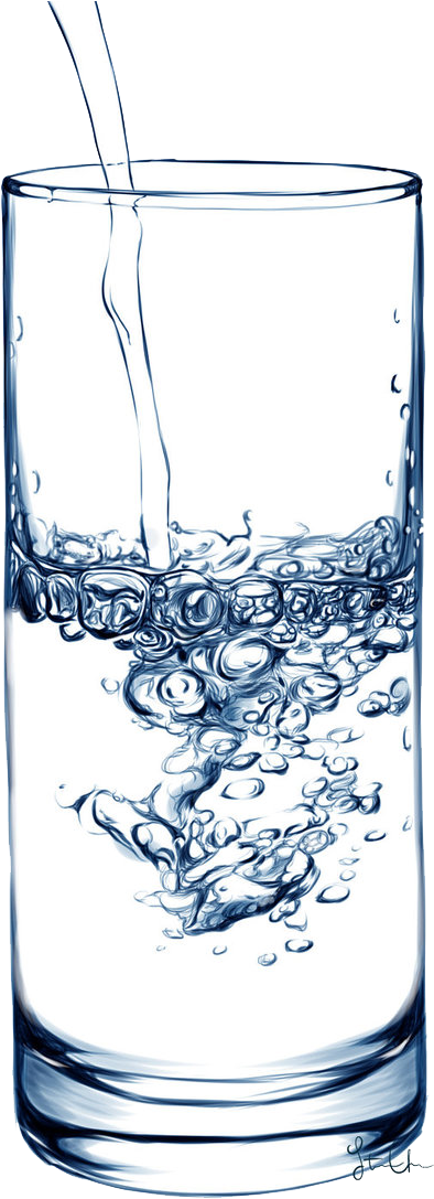 Water Cup Png Image - Water In A Cup Png Clipart (1000x1146), Png Download