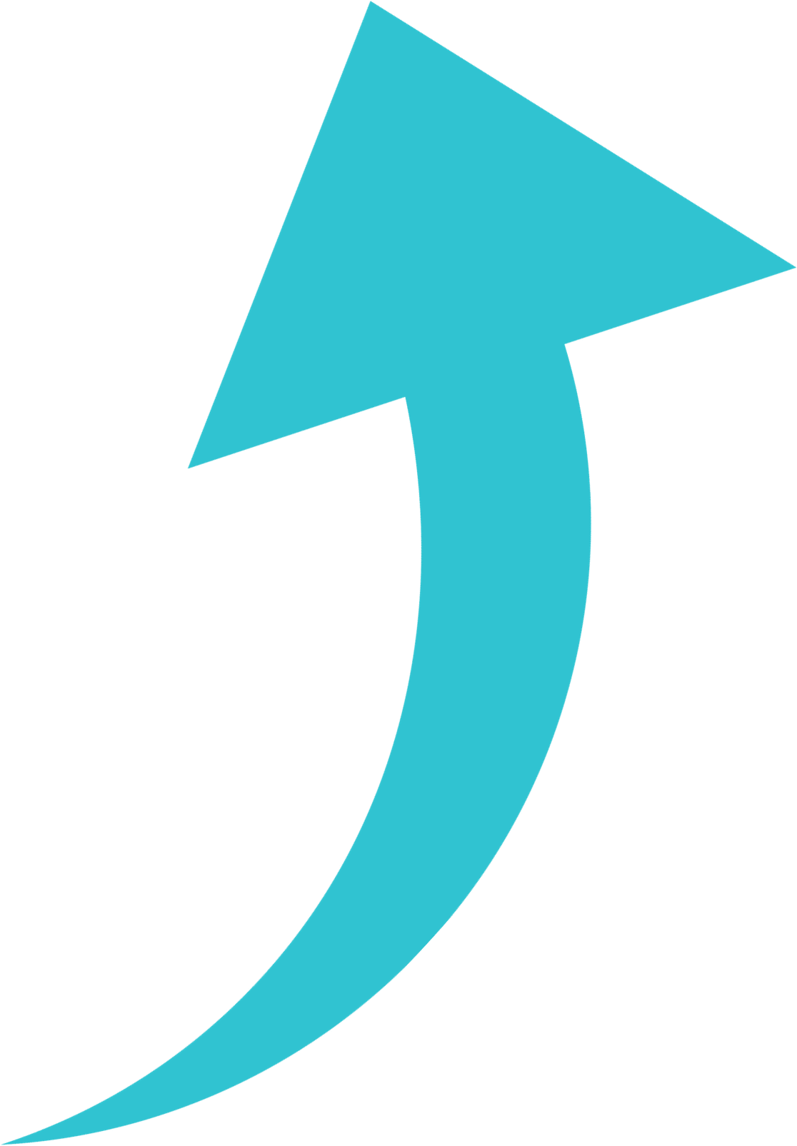 Drip Email Templates Arrow - Crescent Clipart (1217x1703), Png Download