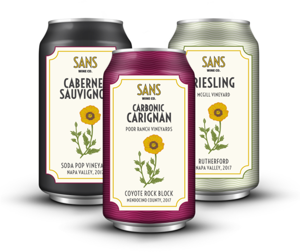 Variety Pack Of Riesling, Carbonic Carignan & Cabernet - Drink Clipart (600x600), Png Download