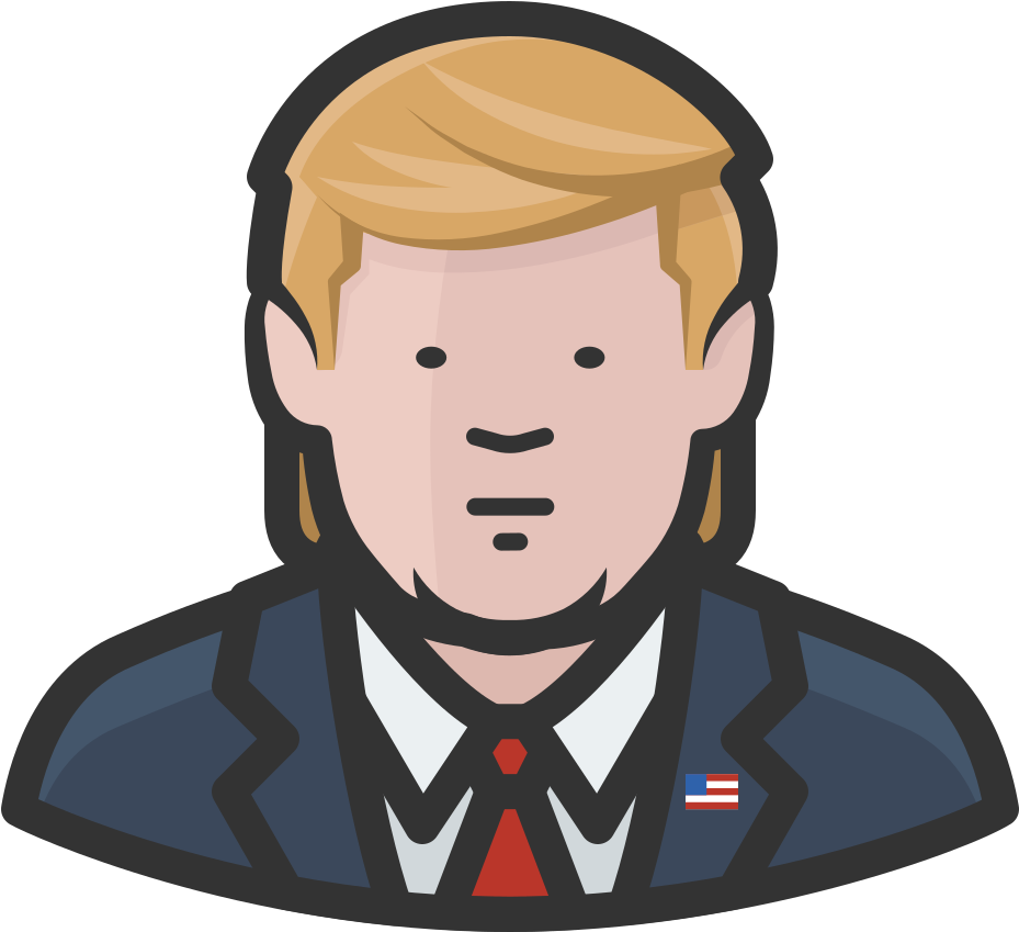 Donald Trump Icon - Donald Trump Icon Png Clipart (1024x1024), Png Download