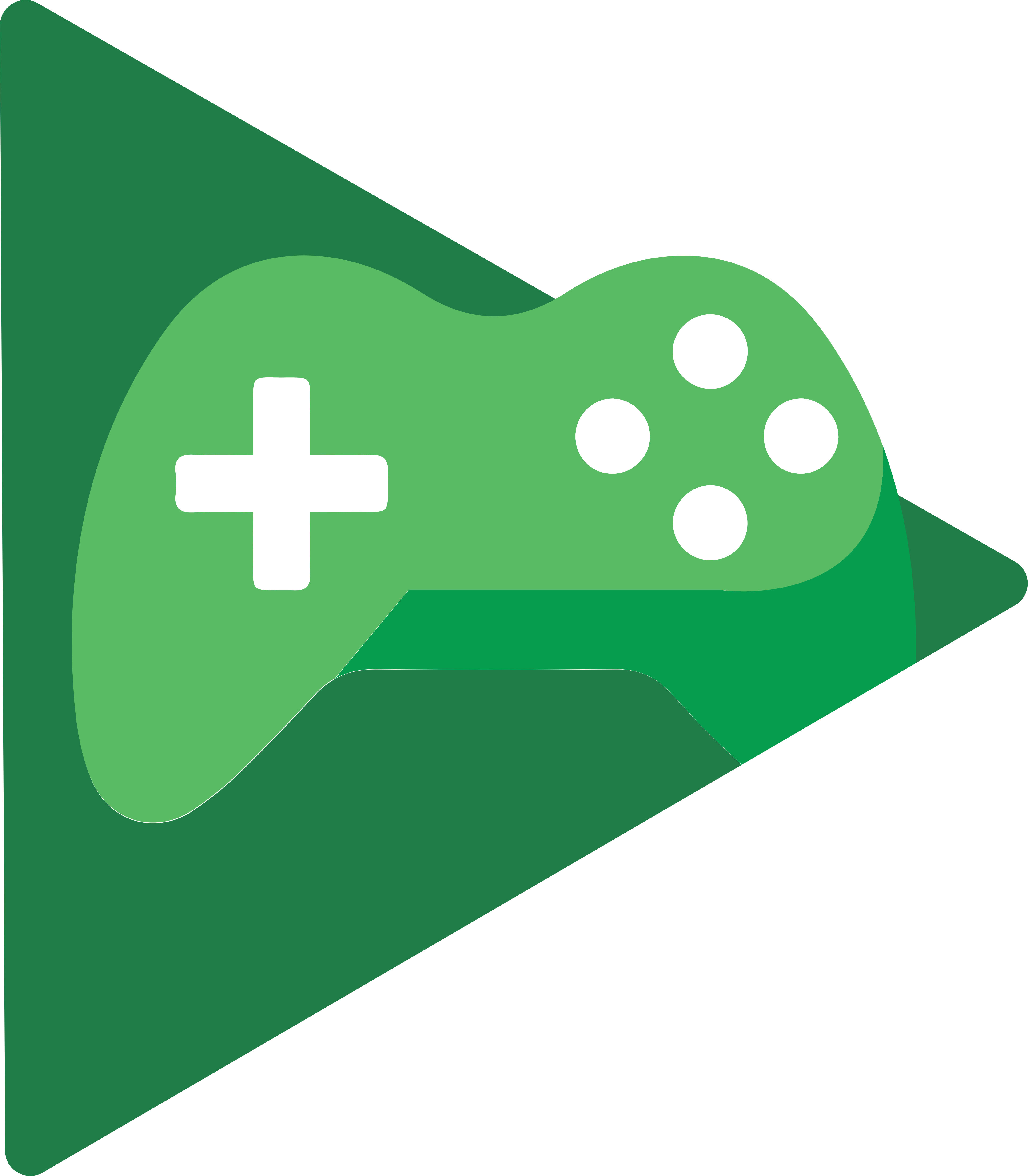 Google Play - Google Play Games Logo Clipart (4370x5000), Png Download