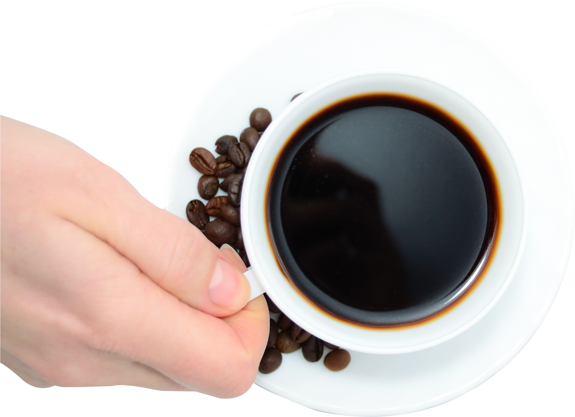 Download Coffee Cup Png Image - Top View Coffee Cup Png Clipart (2500x1997), Png Download