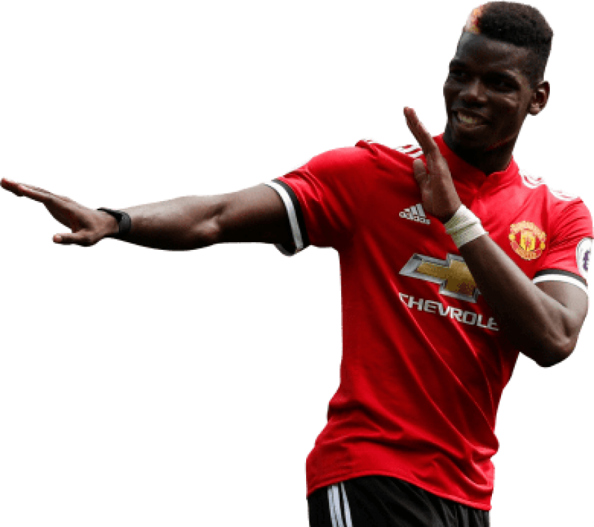 Free Png Download Paul Pogba Png Images Background - Paul Pogba 2017 18 Clipart (850x755), Png Download