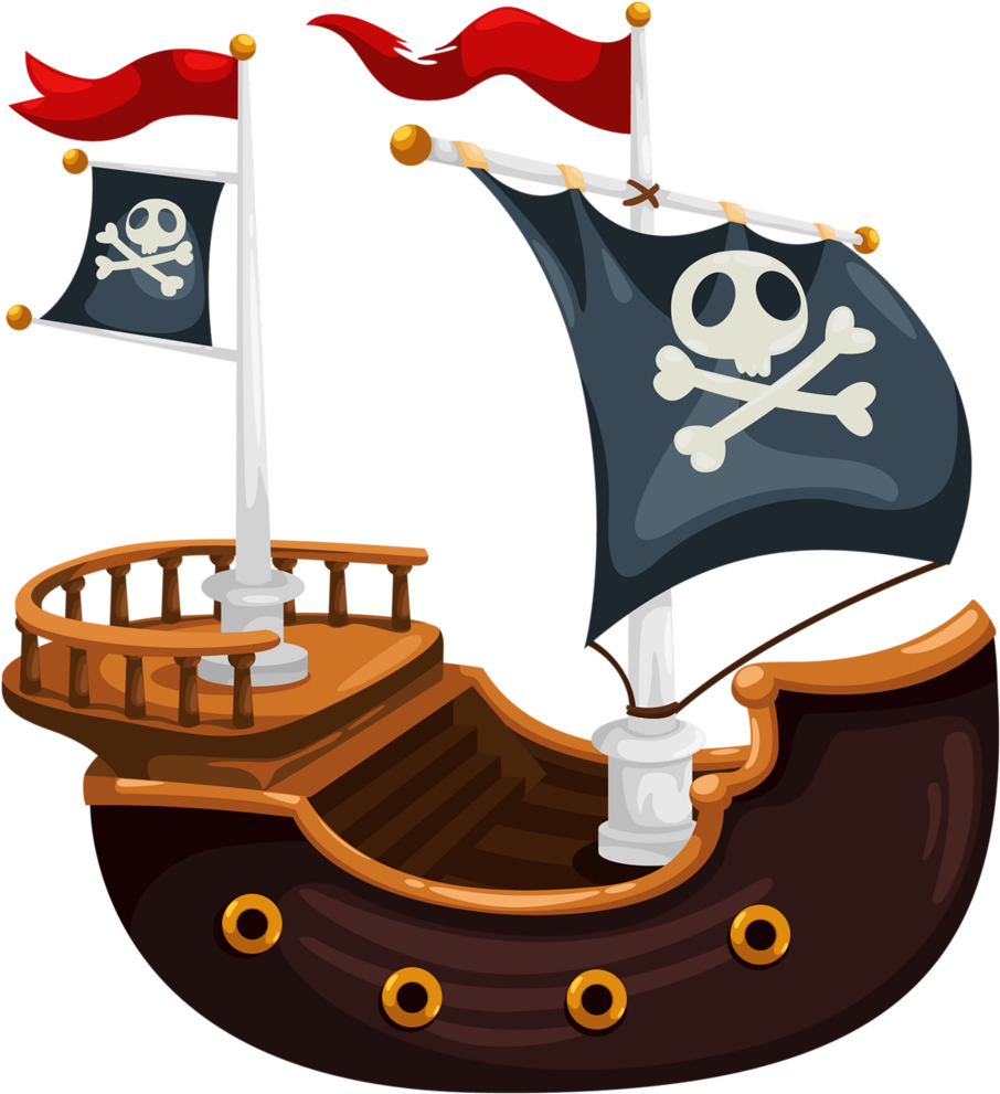 Png Planners Dolls - Pirate Ship Clipart Transparent Png (951x1024), Png Download