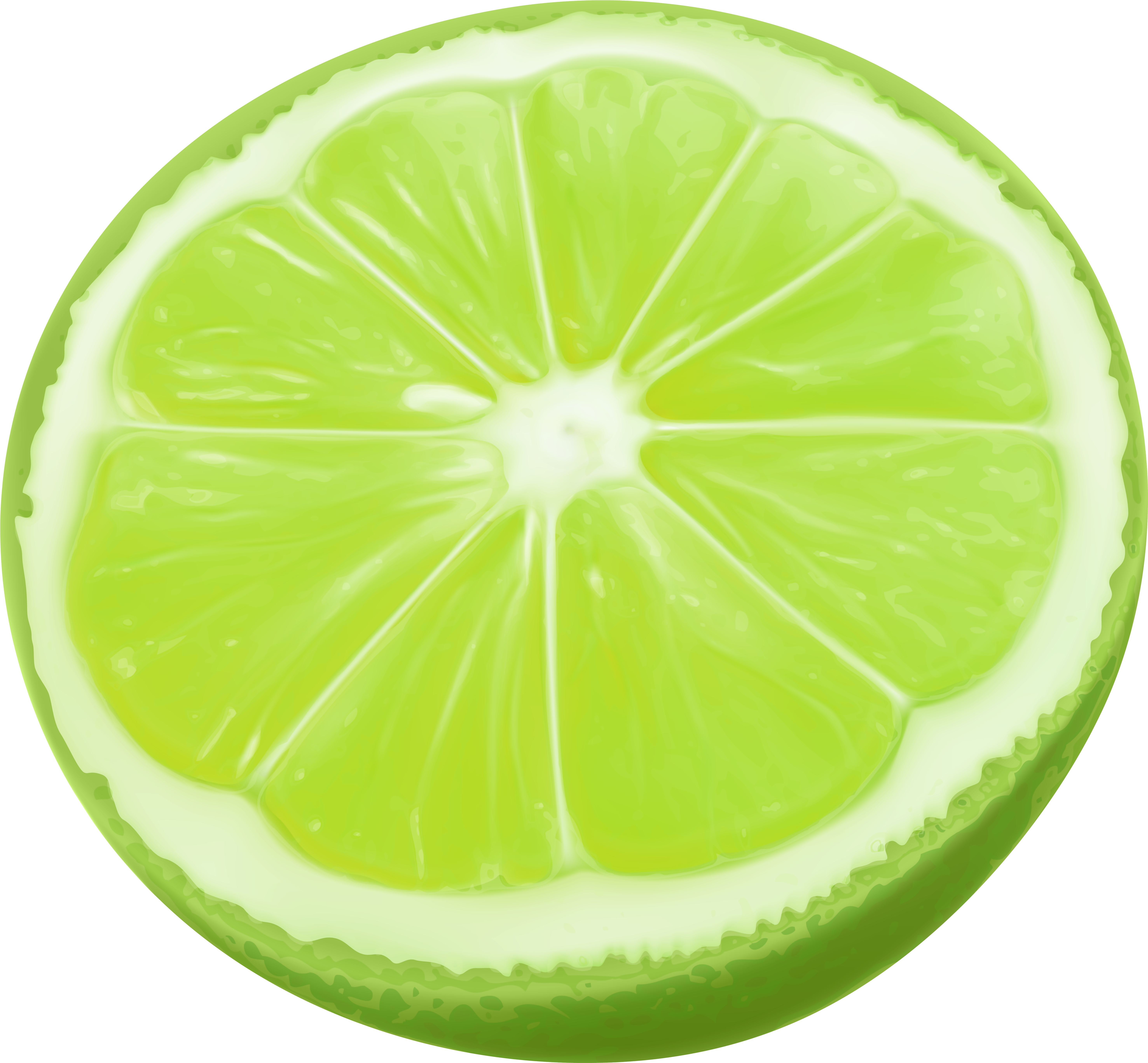 Lime Slices Png Clip Art Image - Key Lime Transparent Png (6000x5564), Png Download