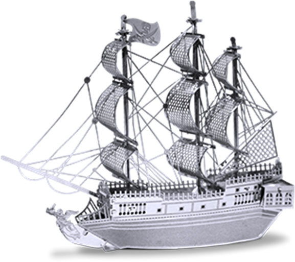 Metal Earth Online Store - Metal Model Black Pearl Clipart (600x600), Png Download