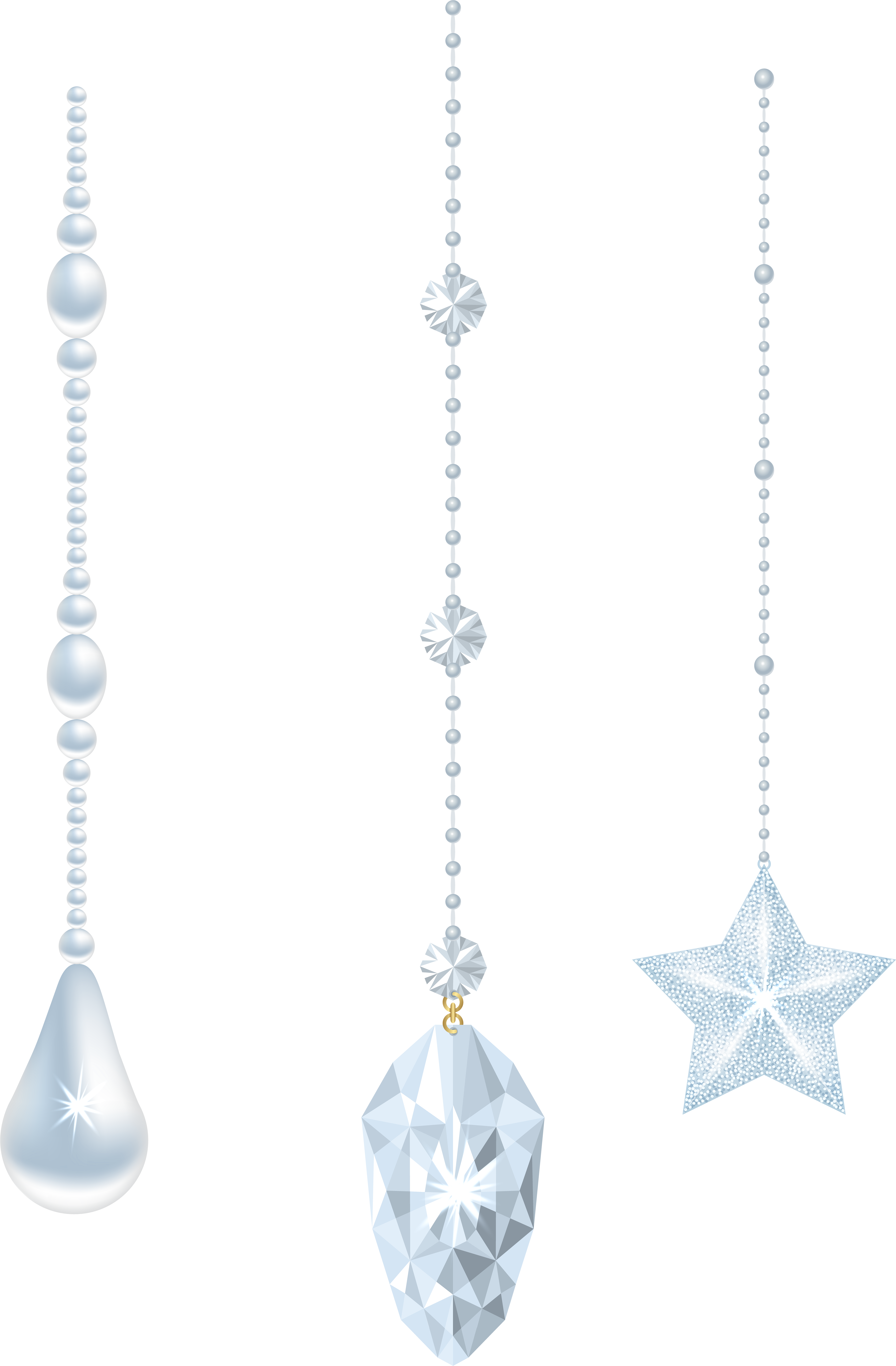 Christmas Crystal Ornaments Transparent Png Image - Christmas Crystal Clipart (5238x8000), Png Download