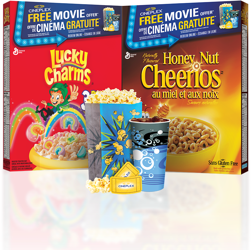 [general Mills] Cineplex Free Movie Offer 2017/2018 General Mills