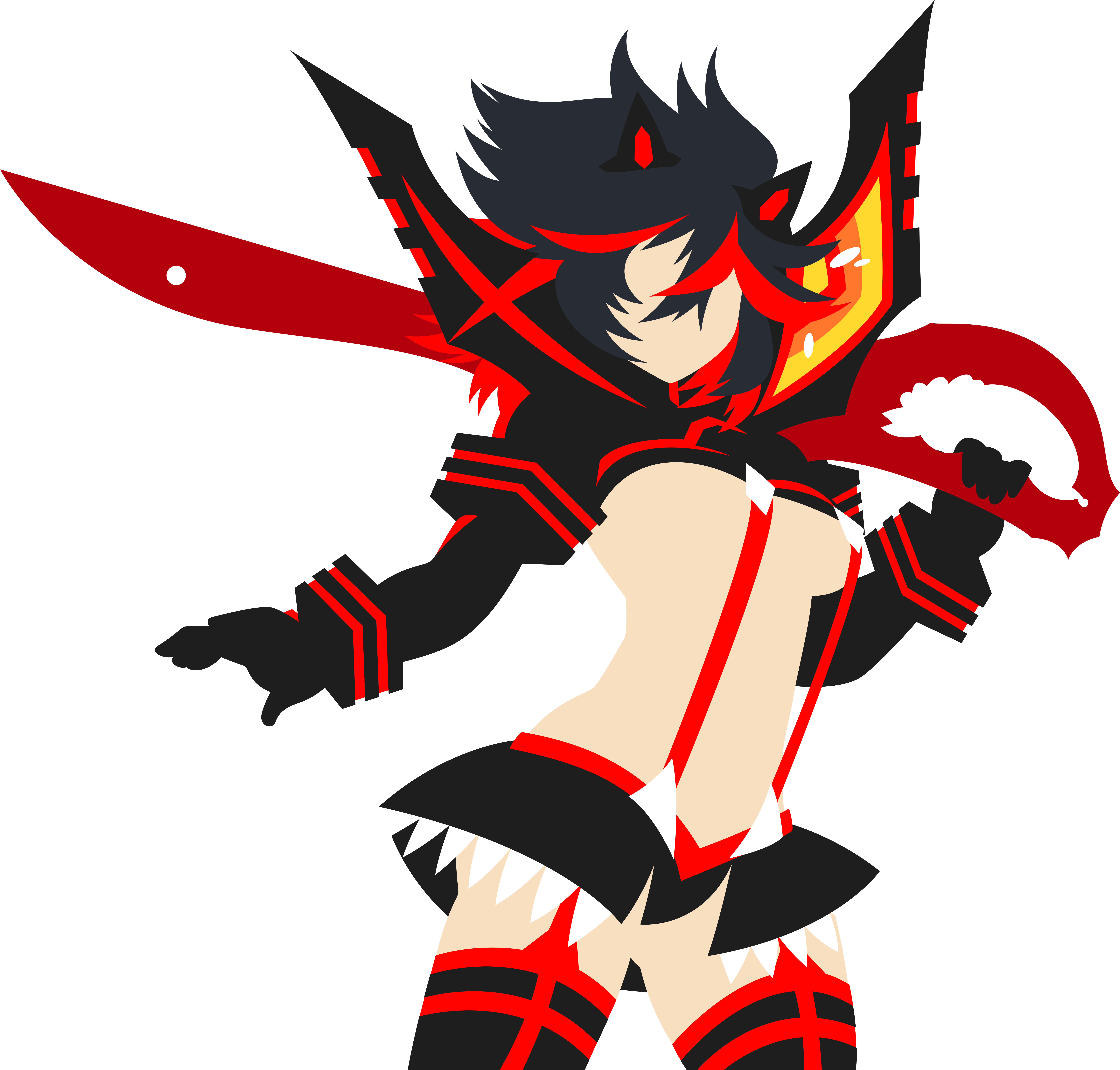 Ryuko 1 , Clipart (8000x7646), Png Download.