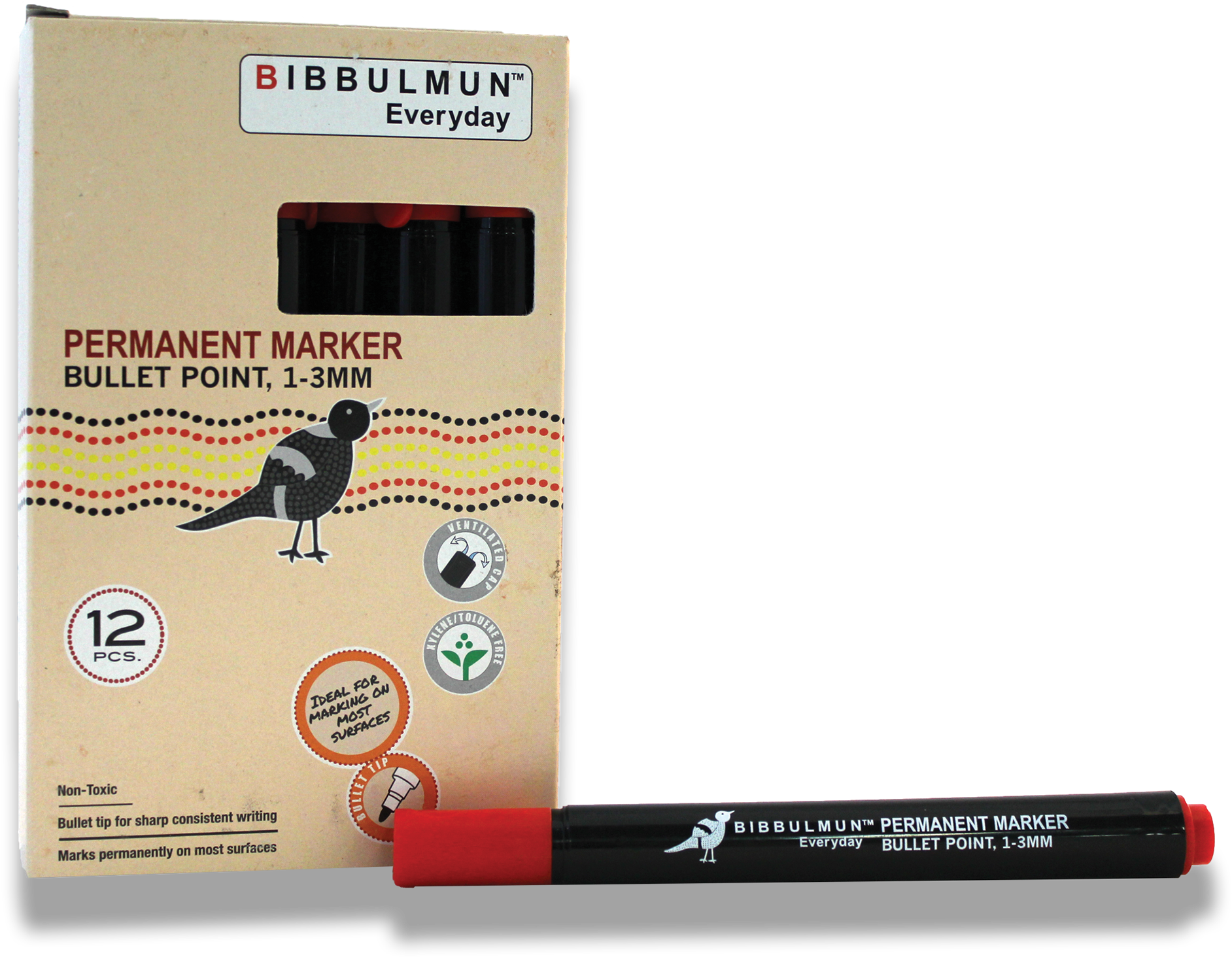 Bibbulmun Permanent Markers Have A Bullet Tip For Smooth - Black Cat Clipart (1920x1920), Png Download