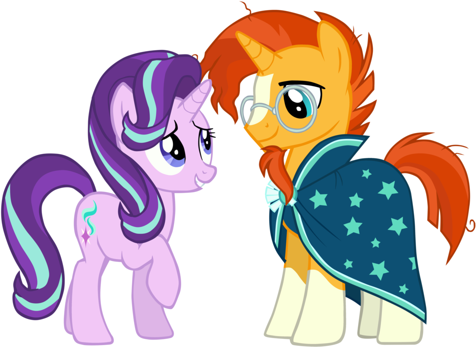 Starlight Glimmer And - Mlp Sunburst And Starlight Glimmer Clipart (1024x758), Png Download