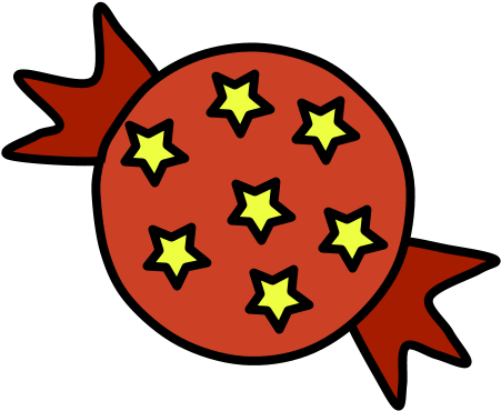 Hard Candy, Star Wrapper, Red, Png Clipart (816x1056), Png Download