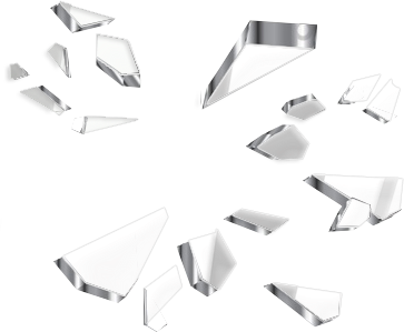 #glass #broken #shatter #dangerous #flying #sky #bullet - Transparent Broken Glass Png Clipart (363x299), Png Download