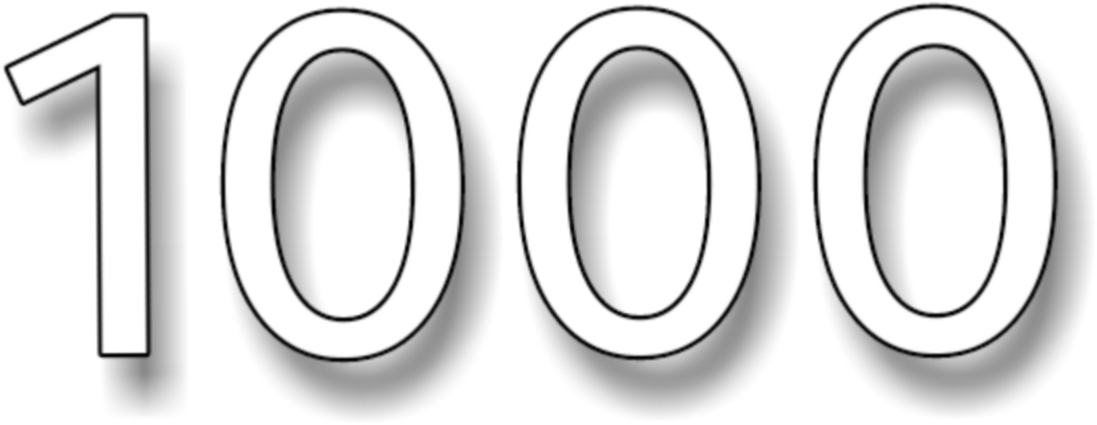 Тысяча число. Число 1000. Картинка числа 1000. Число СТО картинка. Thousand number